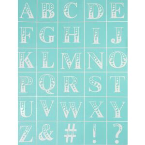 Szita-stencil ABC betű sablon 215 x 275 mm kézműves és barkács projektekhez - Iskolakezdés, iskolaszer