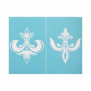 Szita-stencil Anjou liliomok, 215 x 275 mm sablon kézműves és dekorációs célokra - Iskolakezdés, iskolaszer
