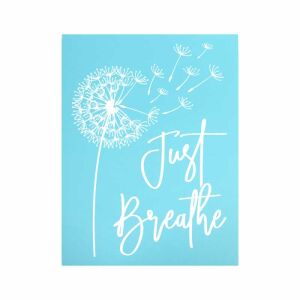 Szita-stencil pitypang sablon, újrafelhasználható öntapadó stencil festéshez szövetre, fára és vászonra - Rajzsablon