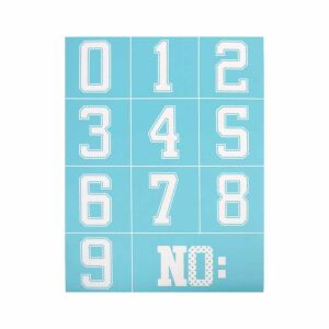 Szita-stencil szám sablon kézműveskedéshez, 215 x 275 mm - Rajzsablon