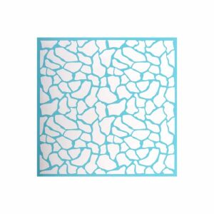 Szita-stencil 254 x 254 mm, méhsejt textúra sablon kézműves és barkács projektekhez - Rajzsablon