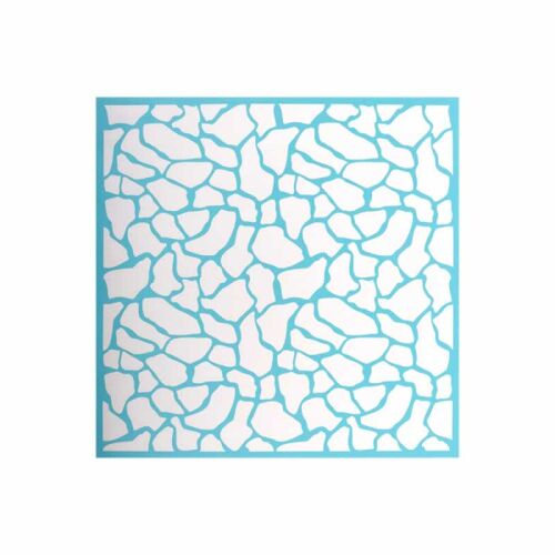 Szita-stencil 254 x 254 mm, méhsejt textúra sablon kézműves és barkács projektekhez