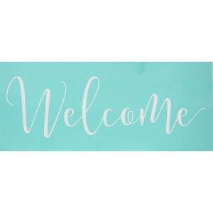 Szita-stencil Welcome, újrafelhasználható öntapadó sablon 'Welcome' felirat festéséhez - Rajzsablon