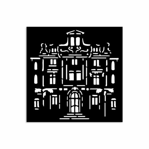 Vastag stencil cm 12X12 - Art of Travelling palace