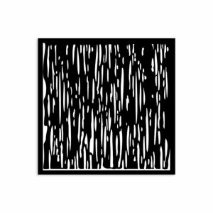 Vastag 12x12 cm stencil vonalmintával kézműves és művészeti projektekhez - Rajzsablon