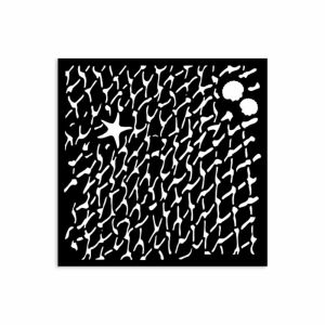 Vastag 12x12 cm Silent Sea Net Sablon kézműves és művészeti projektekhez - Rajzsablon