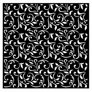 Vastag stencil 18x18 cm 'You and me' textúrával, virágmintás sablon kézműveskedéshez és dekorációhoz - Iskolakezdés, iskolaszer