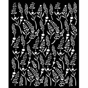 Vastag stencil cm 20X25 - Lavender pattern