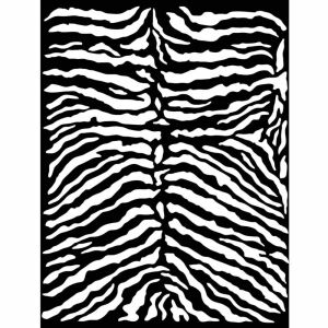 Szavanna Zebra minta sablon, 20x25 cm, Vastag sablon festéshez - Rajzsablon