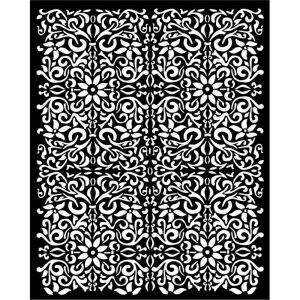 Vastag 20x25 cm-es sablon vintage könyvtár textúra mintával - Rajzsablon