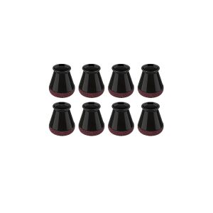 Set 8 protectii picioare scaun/mobila din silicon si pasla NEXTLY, anti-zgarieturi, anti-zgomot, flexibile, universale, reutilizabile, 3x2.8cm - S, negru-visiniu 137414785 - Protecții pentru picioarele mobilierului