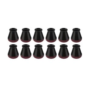 Set 12 protectii picioare scaun/mobila din silicon si pasla NEXTLY, anti-zgarieturi, anti-zgomot, flexibile, universale, reutilizabile, 3x2.8cm - S, negru-visiniu 137414790 - Protecții pentru picioarele mobilierului