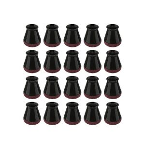 Set 20 protectii picioare scaun/mobila din silicon si pasla NEXTLY, anti-zgarieturi, anti-zgomot, flexibile, universale, reutilizabile, 3x2.8cm - S, negru-visiniu 137414794 - Protecții pentru picioarele mobilierului