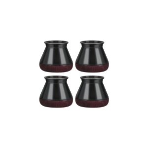 Set 4 protectii picioare scaun/mobila din silicon si pasla NEXTLY, anti-zgarieturi, anti-zgomot, flexibile, universale, reutilizabile, 3x4.5cm - L, negru-visiniu 137414807 - Protecții pentru picioarele mobilierului