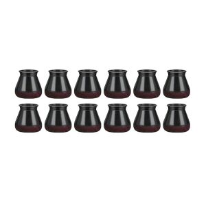 Set 12 protectii picioare scaun/mobila din silicon si pasla NEXTLY, anti-zgarieturi, anti-zgomot, flexibile, universale, reutilizabile, 3x3.8cm - M, negru-visiniu 137414929 - Protecții pentru picioarele mobilierului