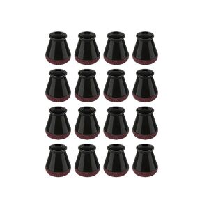 Set 16 protectii picioare scaun/mobila din silicon si pasla NEXTLY, anti-zgarieturi, anti-zgomot, flexibile, universale, reutilizabile, 3x2.8cm - S, negru-visiniu 137414947 - Protecții pentru picioarele mobilierului