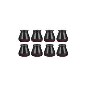 Set 8 protectii picioare scaun/mobila din silicon si pasla NEXTLY, anti-zgarieturi, anti-zgomot, flexibile, universale, reutilizabile, 3x3.8cm - M, negru-visiniu 137415077 - Protecții pentru picioarele mobilierului