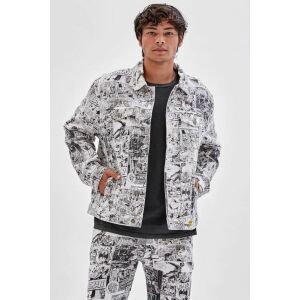 Guess Originals Batman Comic Print Jeansjacke - Vorderansicht - Jacken für Herren