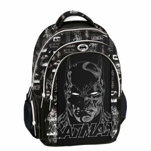 Plecak szkolny Batman Dark Knight, czarna torba poliestrowa - Batman