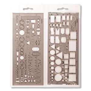 KOH-I-NOOR plastic stencil for drawing electronic diagrams - School supply