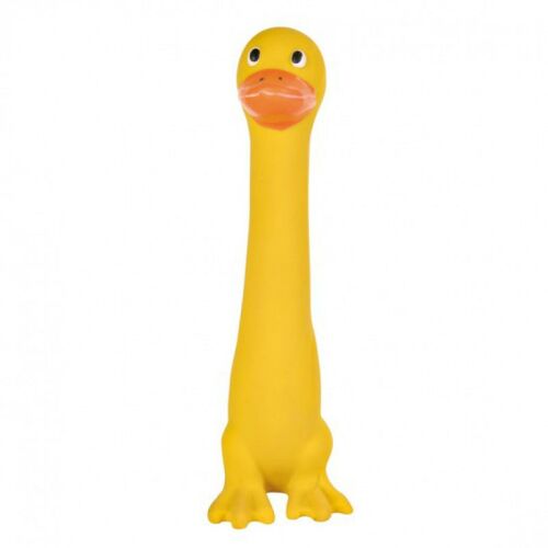 Trixie Longi Latex Kacsa Kutyajáték, Sárga