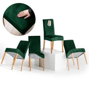 RESTILO SENTO покривало за стол, стъклено зелено, класически стил, комплект от 4 - Текстил за дома