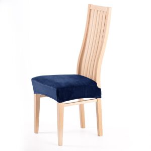 RESTILO SENTO indigókék székhuzat széken, fehér háttér - Bútorhuzat