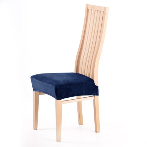 RESTILO SENTO indigókék székhuzat széken, fehér háttér