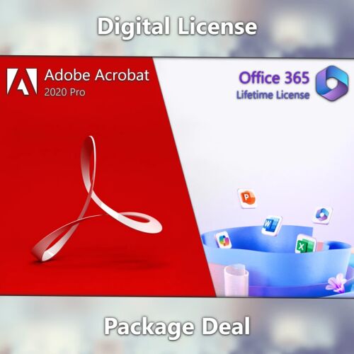 Adobe Acrobat Pro 2020 a Microsoft Office 365 Balík - Digitálna licencia