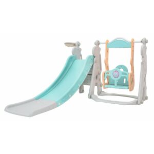 3 az 1-ben Gyerek Játszószett: Csúszda, Hinta és Kosárlabda Palánk - Ramiz