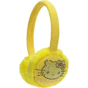 Žuti grijači za uši Nickelodeon Hello Kitty s rhinestones - Grijalica za uši