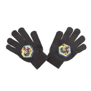 Nickelodeon Beyblade kötött kesztyű, sötétszürke, egy méret, gyerek téli kesztyű - Nickelodeon