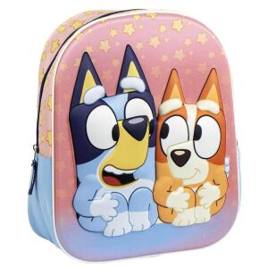 DISNEY Bluey 3D ruksak za djevojčice, likovi Bluey i Bingo - Ruksak, torba za vrtić