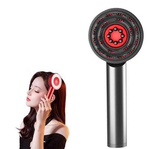 Perie de masaj pentru scalp electrica Arvada ScalpCare XYT 0801, cu lumina infrarosie, 6ml aplicator uleiuri esentiale, waterproof, 72 perii de masaj, compacta, gri 137428864