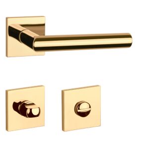 APRILE ARABIS Quadrat Q SLIM 7MM GOLD PVD Glänzendes goldfarbenes PVD WC 137429182 - Türknäufe & Türklinken