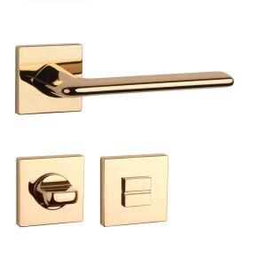 APRILE LILA Rozetă Pătrată Q SLIM 7MM LG - WC de culoare auriu strălucitor 137429360 - Construcții și renovări