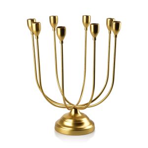 CEDRIC GOLD gyertyatartó 27x11.5h32cm 8 karos gyertyatartó