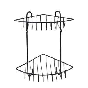 CARL BLACK Fürdőszobai polc 2 polc22x16x28.5cm sarokpolc