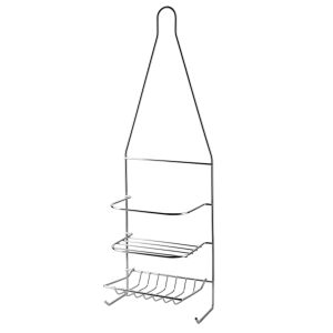 CARL SILVER Fürdőszobai polc15x9.5x46cm 2 polc + 2 fogas