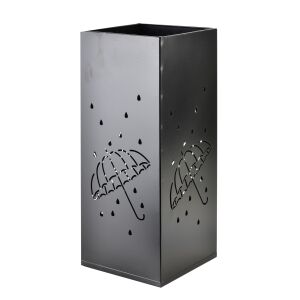 CEDRIC fekete esernyőtartó 20x20xh48,5cm modern dizájnban