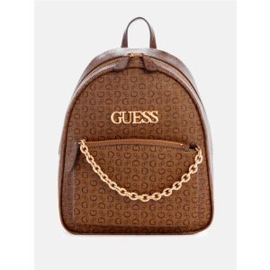GUESS Creswell barna hátizsák logó mintával és lánc részlettel - Guess