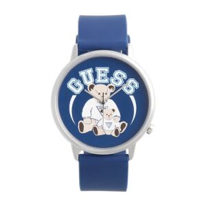 GUESS Originals kék macis női óra szilikon szíjjal, számlap közelről - Guess