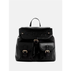 GUESS Iridessa fekete hátizsák eko bőrből, elölnézet - Guess