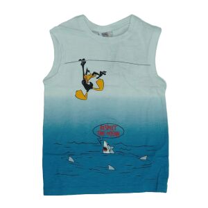 Maiou de băiat Looney Tunes cu Daffy Duck și design cu rechin - Modă și îmbrăcăminte