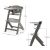Kinderkraft Enock Brown High Chair dimensions, adjustable height, ergonomic design