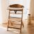 Kinderkraft Enock High Chair, light wood, adjustable