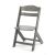 Kinderkraft Enock Brown High Chair, wooden adjustable seat
