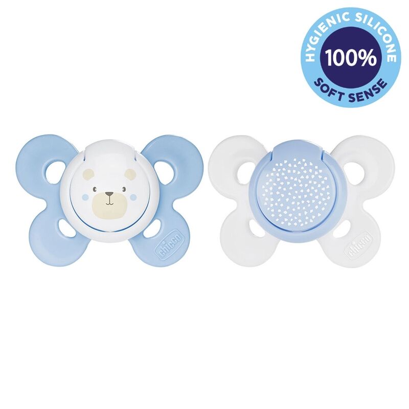 E-shop Chicco Physio Comfort Cumlík Silikonový 0-6m - 2 ks