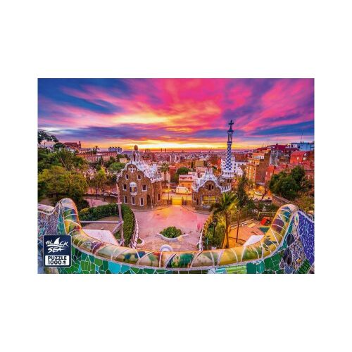 Black Sea 1000 db-os puzzle - Sunset over Barcelona (BS82319)