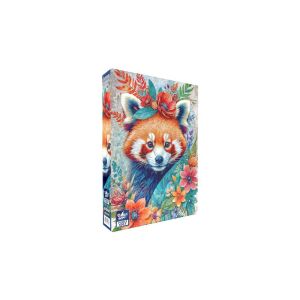 Black Sea 500 db-os puzzle - Among the Flowers - Red panda (BS82405) 137433503 - Puzzle